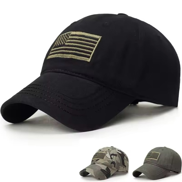 American Flag Side Embroidery Baseball Caps Adjustable Casual Hat new in bag - Picture 4 of 13